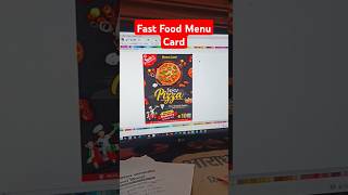 Fast food menu card fastfood menucard [upl. by Bouchard]