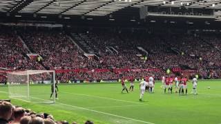 Gylfi Sigurdsson Free Kick v Manchester United  View from my seat [upl. by Irmina]