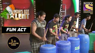 इस Crew ने दिखाई अपनी Unique quotDrumming Skillsquot Indias Got Talent Season 3 Fun Act [upl. by Ellednahs]