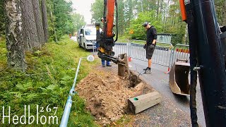 Replacing a light pole foundation Excavator Time Lapse ep267 [upl. by Rosse614]