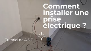 Comment rajouter des prises électrique sur un mur en placo [upl. by Uol888]