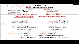 Шпаргалка по утворенню Passato prossimo 5 частина модальні дієслова [upl. by Thomey888]