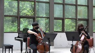 J Barriere  Sonata for Two Cellos No 10 in G Major  Vc 1 곽기현 Vc 2 김찬별 [upl. by Enerol418]