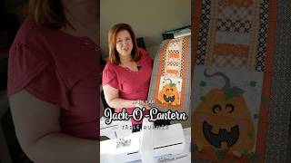 NEW Sew Your Own JackO’Lantern Table Runner 🎃 designsbyjuju machineembroidery [upl. by Fu]