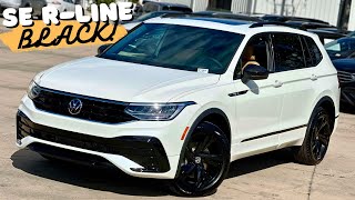 VW Tiguan SE RLine Black Gives Storm Trooper Styling and 3rd Row Practicality [upl. by Erdnael]