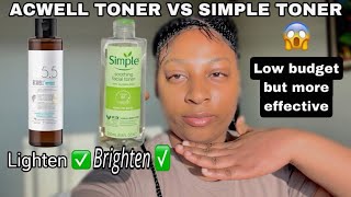 ACWELL LICORICE TONER vs SIMPLE TONER  HONEST REVIEW ABOUT THEM  DO THEY LIGHTEN [upl. by Aicekat771]