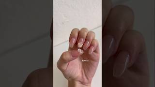 natural flower nails nails gelnails trending nailart [upl. by Nairoc668]