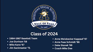 2024 Aquinas Athletics Wall of Fame Induction Ceremony [upl. by Floeter]