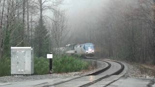 Leavenworth Snow Train FLIES through Index WA 121909 [upl. by Aryamoy]