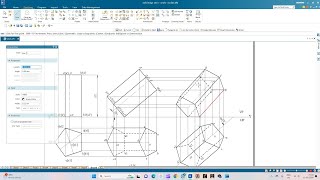 Orthographic Projection of Pentagonal Prism 02 [upl. by Zetrauq200]