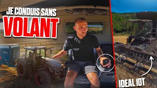 🤠JE CONDUIS lIDEAL 10T SANS VOLANT aux MOISSONS 2022 😍  HARVEST 2022 10T with IDEAL DRIVE [upl. by Jeffry]