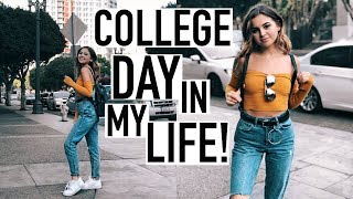 A DAY IN MY LIFE AS A COLLEGE STUDENT IN LA what i eatmy workout  Liv Vargus [upl. by Lynsey]