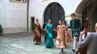 15th Century Italian Dance  Gelosia  Soubor Anello [upl. by Ocirema571]