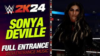 SONYA DEVILLE WWE 2K24 ENTRANCE  WWE2K24 SONYA DEVILLE ENTRANCE THEME [upl. by Whitten]