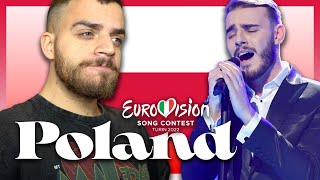 OCHMAN  RIVER REACTION POLAND EUROVISION 2022 [upl. by Ylrebmik]