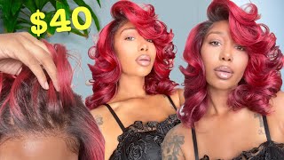 IT’S A SYNTHETIC WIG YALL Outre 5x5 Lace Closure Wig Body Wave 16’ Trendy Kay [upl. by Slavin30]