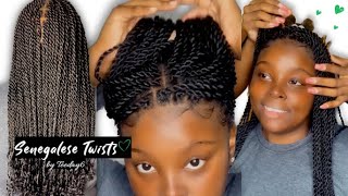 Senegalese Twists Tutorial [upl. by Odlanier]