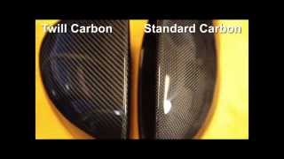 Comparing Real Carbon Fiber Patterns The Difference between Twill and Standard Carbon [upl. by Nesbitt48]