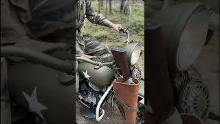 WW 2 motorcycle harleydavidson biker soldier cod [upl. by Asiil599]