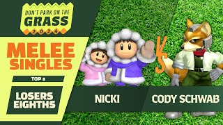 Cody Schwab Fox vs Nicki Ice Climbers  DPG 2024  Melee Singles Losers Eighths [upl. by Kiah]