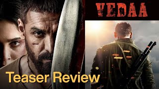 Vedaa Official Teaser Review  Reality check  reviewfatafat vedaateaser [upl. by Araes]