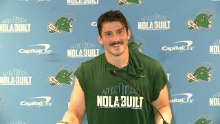 Tulane Tuesday LB Tyler Grubbs  10124 [upl. by Carmelle]