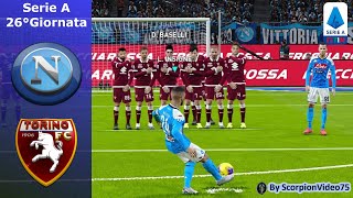 Napoli Vs Torino 26°Giornata quotun Gioiello di Insignequot PES 2020 [upl. by Ainerbas]