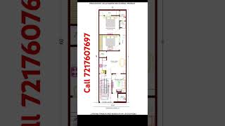 🔥1860 House plan North facing🤗1860 House Map 🔥18 X 60 Ghar ka naksha🏠girisharchitecture [upl. by Koval752]