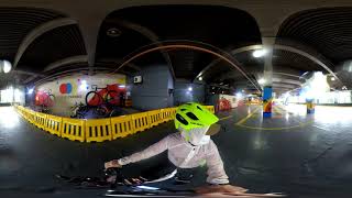 360° VR Robinsons Galleria Bike Parking Rainy day Bike Commute [upl. by Imotas576]