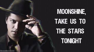 Bruno Mars  Moonshine Lyrics [upl. by Andromada]