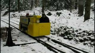 Greensburg Battery Locomotive in the snow [upl. by Erik626]