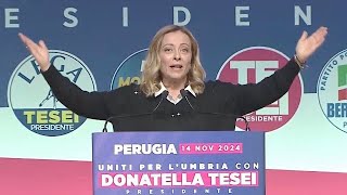 È CAMBIATO TUTTO IN UMBRIA COLOSSALE MELONI E IL CENTRODESTRA AL RICONTEGGIO VOTI ASSURDOfunny [upl. by Gina365]