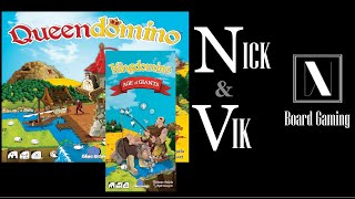 Queendomino amp Kingdomino Age of Giants Overview amp Review [upl. by Bathsheeb]