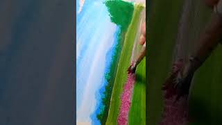 Tulip garden paintingtulip flower tutorial paintingwater colour paintingartamp craftytshortsshort [upl. by Alysoun3]