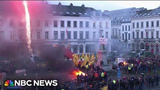 Finland faces massive strikes over government benefits cuts as farmer protests erupt across Europe [upl. by Rubetta769]