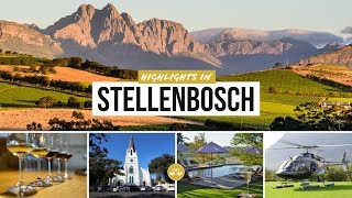 Highlights in Stellenbosch South Africa Things to do  Cape Winelands Südafrika [upl. by Ramona]