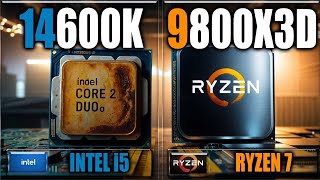 9800X3D vs 14600K Benchmarks  Gaming Benchmarks  Applications Tests [upl. by Airlee991]