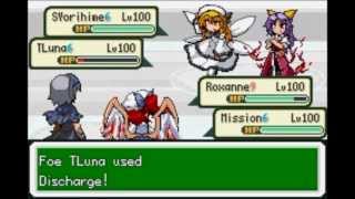 Touhoumon 18 Enhanced Dark Team vs Trainer Red [upl. by Nohsad]