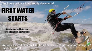 How to Kitesurf Board Start  Common Mistakes [upl. by Ydor]