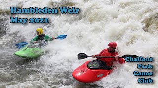 Freestyle kayaking Hambleden Weir  May 2021 [upl. by Elleiram]