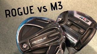 Callaway Rogue Driver vs Taylormade M3 Driver [upl. by Cutlip175]