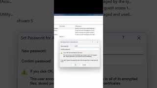 Enable or Disable Administrator Account in Windows shorts youtubeshorts windows10 [upl. by Akenahs]