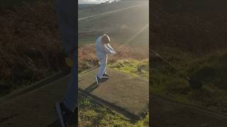 Nine year old Rory takes on Halifax Golf Clubs 17th hole from the Mens Tee [upl. by Etnoj]