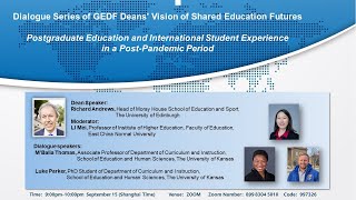 【GEDF Event】 Postgraduate Education and International Student Experience in a PostPandemic Period [upl. by Hanima626]