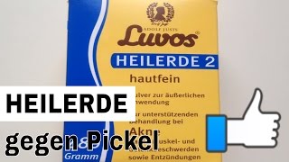 ▶︎ Pickel Akne Mitesser entfernen Poren verkleinern verfeinern reinigen  Luvos Heilerde [upl. by Aimek]