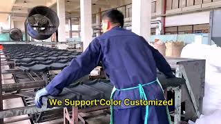 Whats the stone coated roofing tiles production process [upl. by Tiemroth673]