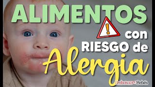 🚨🥜 ¡ALERTA Alimentos con RIESGO DE ALERGIAS para el Bebé [upl. by Siwel]