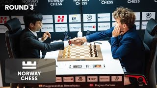 PRAGG vs MAGNUS CARLSEN Pragg Beat Carlsen  Norway Chess  themagnuscarlsen [upl. by Arv]