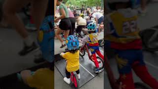 2 year old baby first pushbike race pushbike [upl. by Stafford]