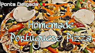 Homemade Portuguese Pizza original made by mother portuguese [upl. by Yelnik]